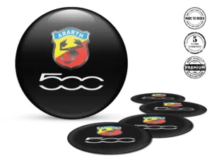 Fiat Abarth Car Rim Decal Style Premium Dome Edition